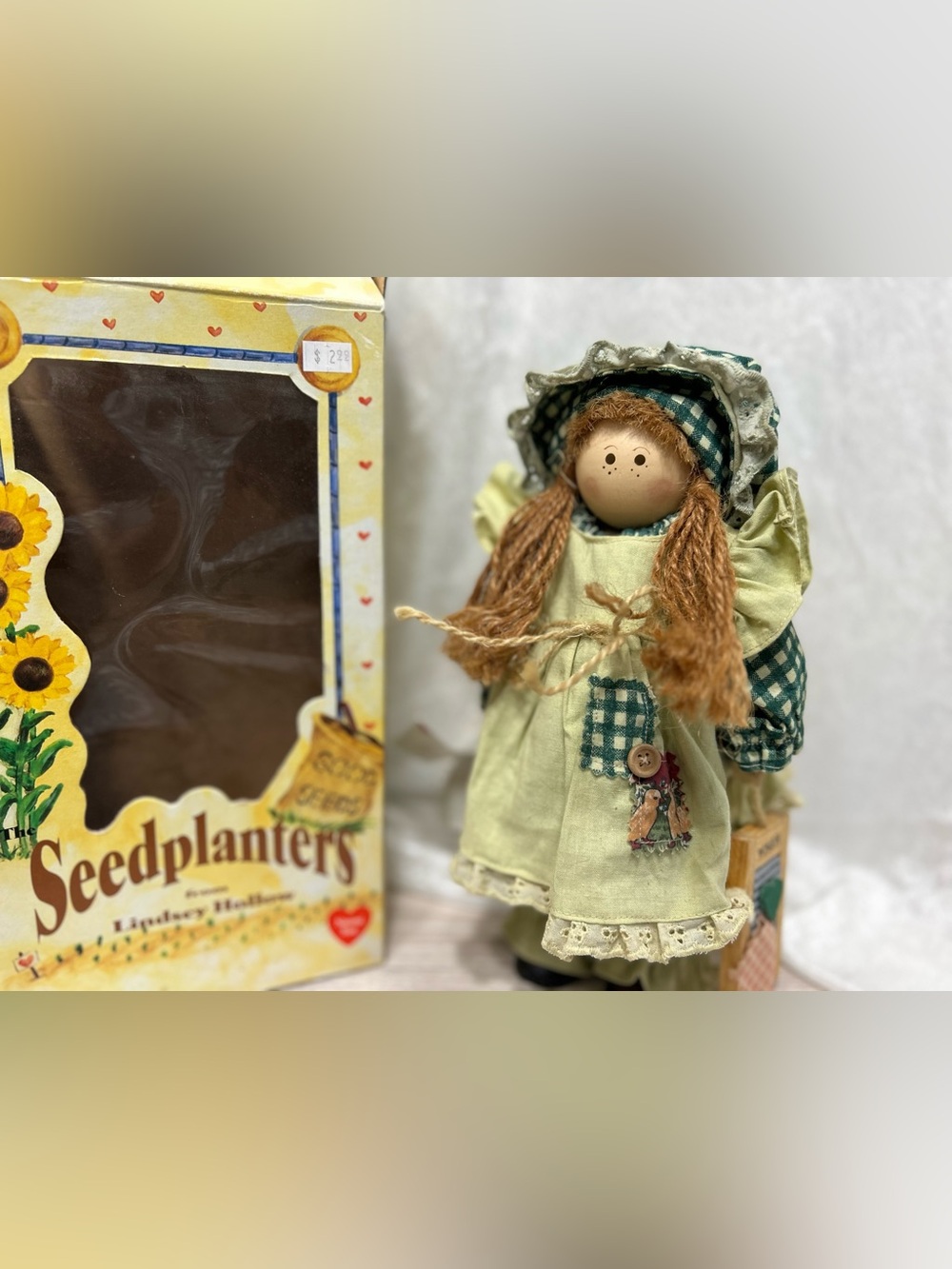Vintage 1997 Seedplanters Lindsey Hollow Naomi Sue Doll Box Tags